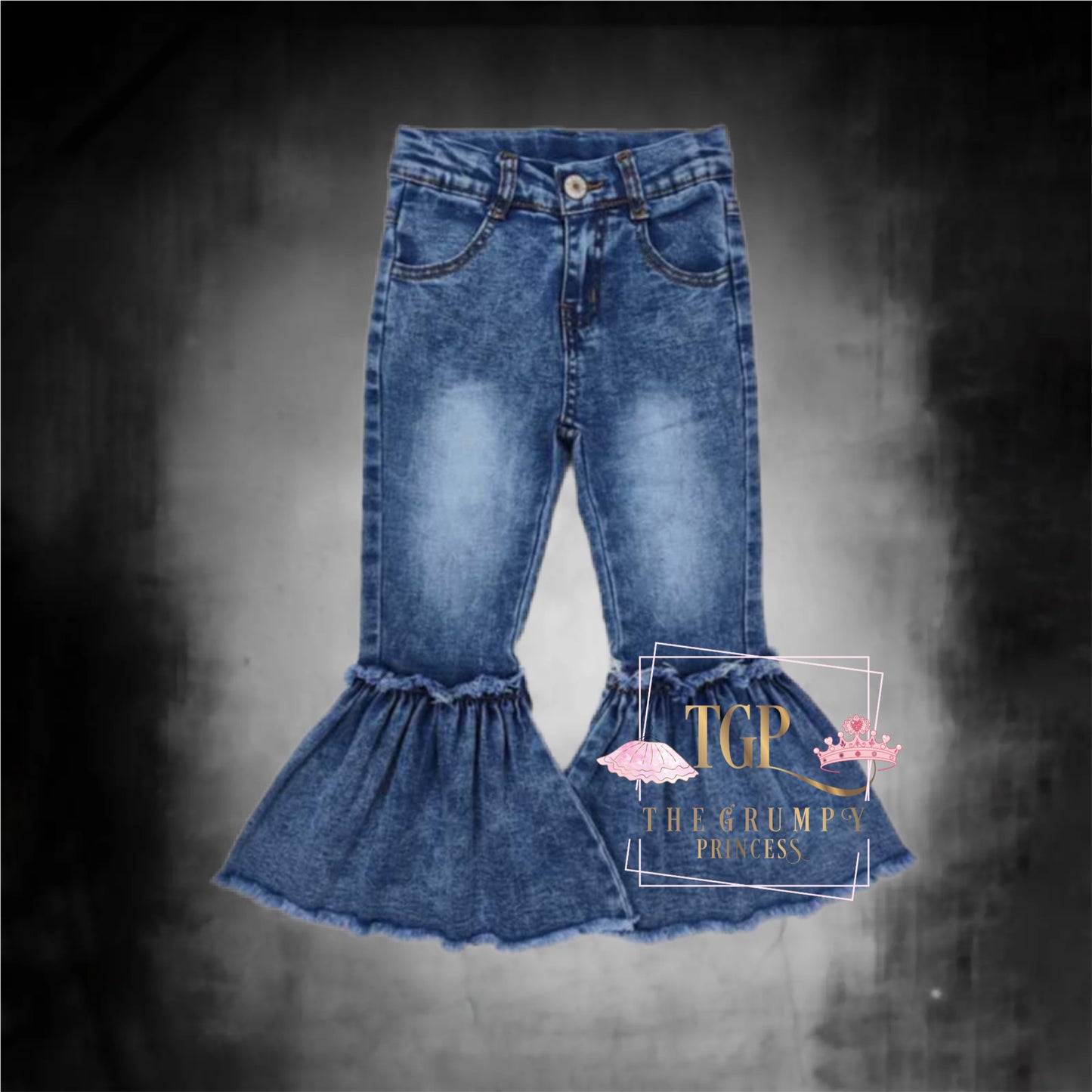 Raw hem Bell Jeans