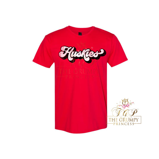 Red Huskies Tee